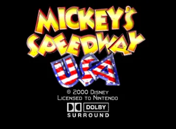 Mickey's Speedway USA (Europe) (En,Fr,De,Es,It) screen shot title